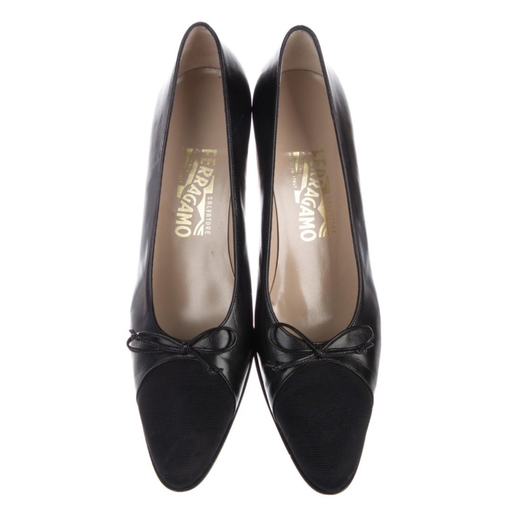 Salvatore Ferragamo Cap Toe Pumps